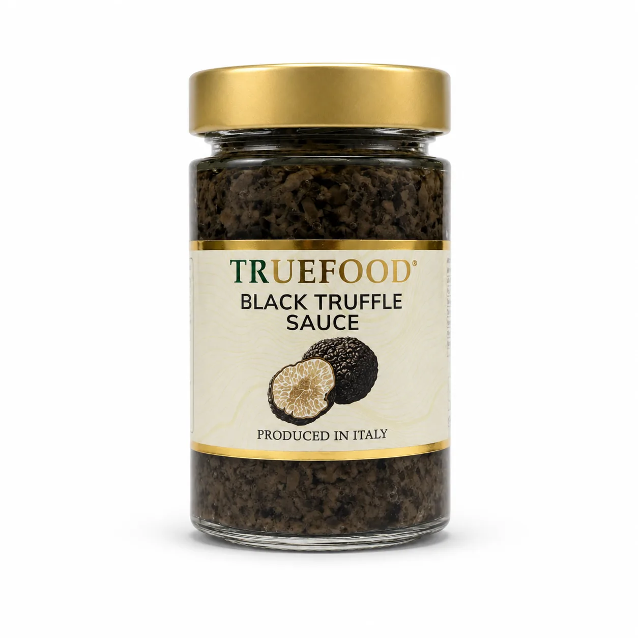 Black Truffle Sauce 180 g jar, front packshot