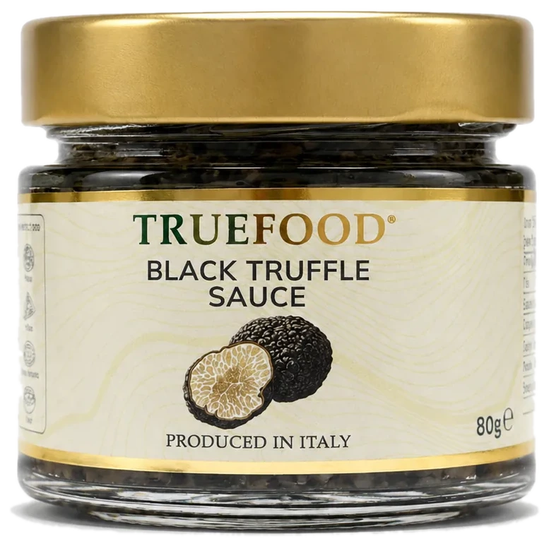 Black Truffle Sauce 80 g jar, front packshot